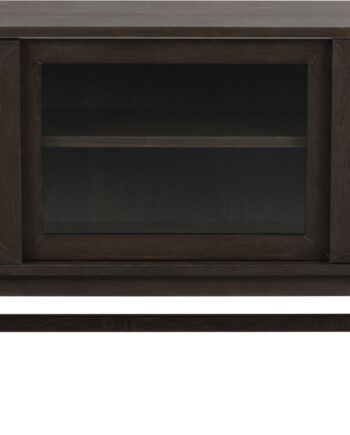 Skænk Rowico Hazelton Olieret Brun Egetræ Med Glaslåger Buffet Tv-bænk Fsc 170x40x75 Cm