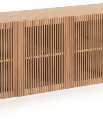 Skænk Sideboard Kave Home Beyla   Lakeret Natur Egetræ L180   D42     H71   Cm