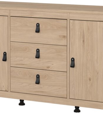 Skænk Vesterholm Lunor Jackson Hickory   Døre   Skuffer Fsc Dansk Design H79 7xb151 4xd38   Cm