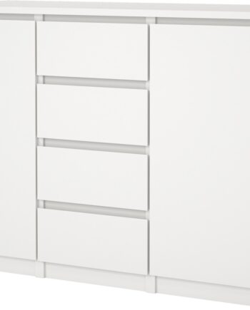 Skænk Vesterholm Naia  Hvid  H90 7ã B120 8ã D50 Cm    Låger     Skuffer  Fsccertificeret Dansk Design