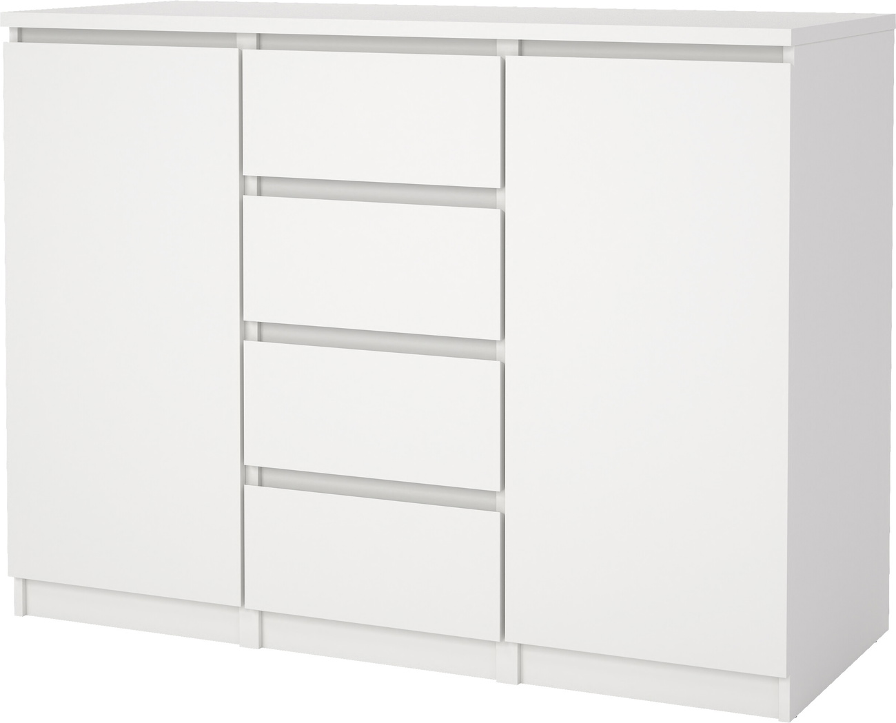 Skænk Vesterholm Naia Hvid H90 7ã B120 8ã D50 Cm Låger Skuffer Fsccertificeret Dansk Design