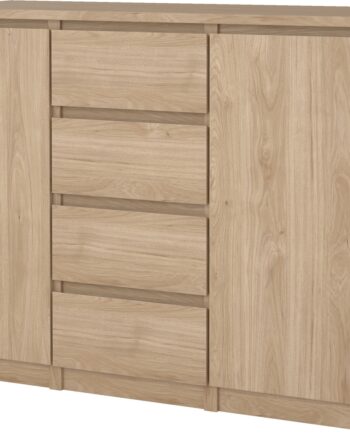Skænk Vesterholm Naia Jackson Hickory B120ã D50ã H90   Cm    Døre    Skuffer  Grebsløs