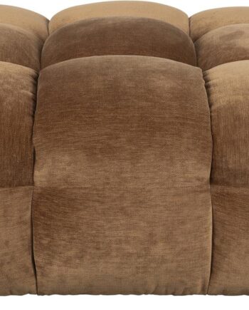 Skammel Dutchbone Hackman Valnød Polyester Puf H45xb100xl100 Cm