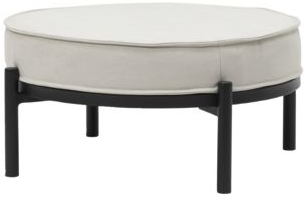 Skammel Fodskammel House Doctor Coton Sand ø60 H30 Cm Bomuld Og Stål