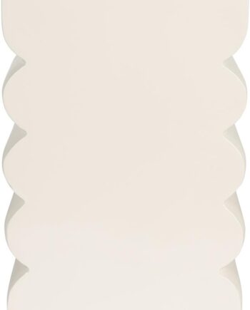Skammel Taburet Zuiver Curves   Aluminium Perlemor Stabelbar   Siddeplads   Sidebord