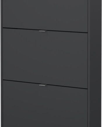 Skoskab Vesterholm Havn   Rum  Mat Grå Spånplade H124   B70   D24 Cm