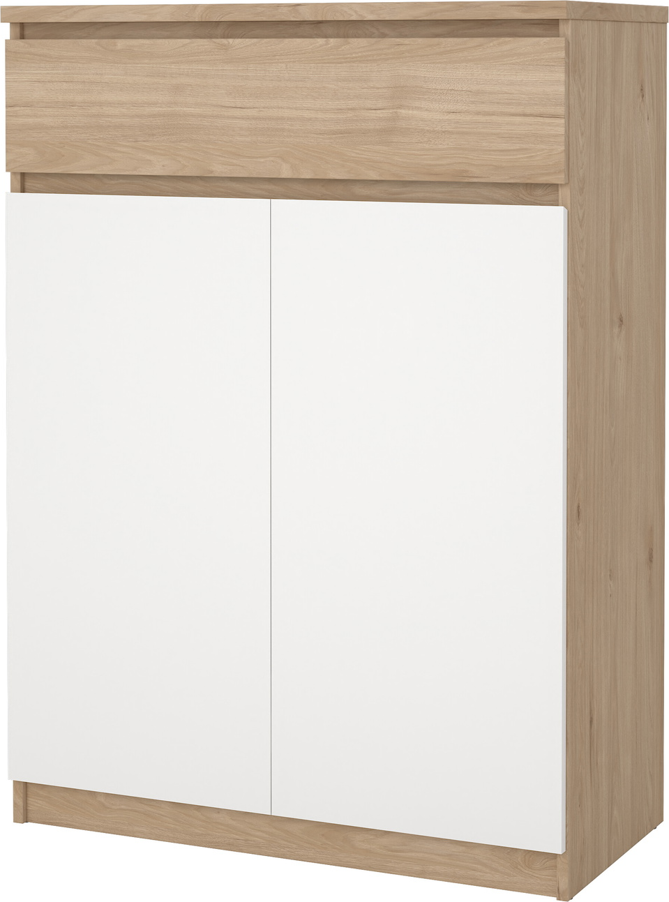 Skoskab Vesterholm Naia Jackson Hickory Hvid H111ã B80ã D40 Cm Fsc-certificeret Plads Til Ca 15 Par Sko