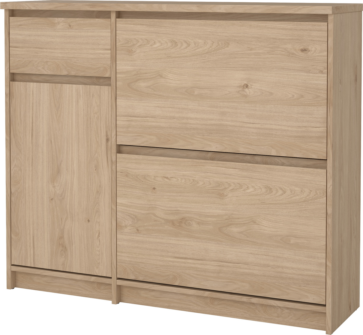 Skoskab Vesterholm Naia Vægmonteret Jackson Hickory Trælook Rummer 12 Par Sko H92 B108 D31 Cm
