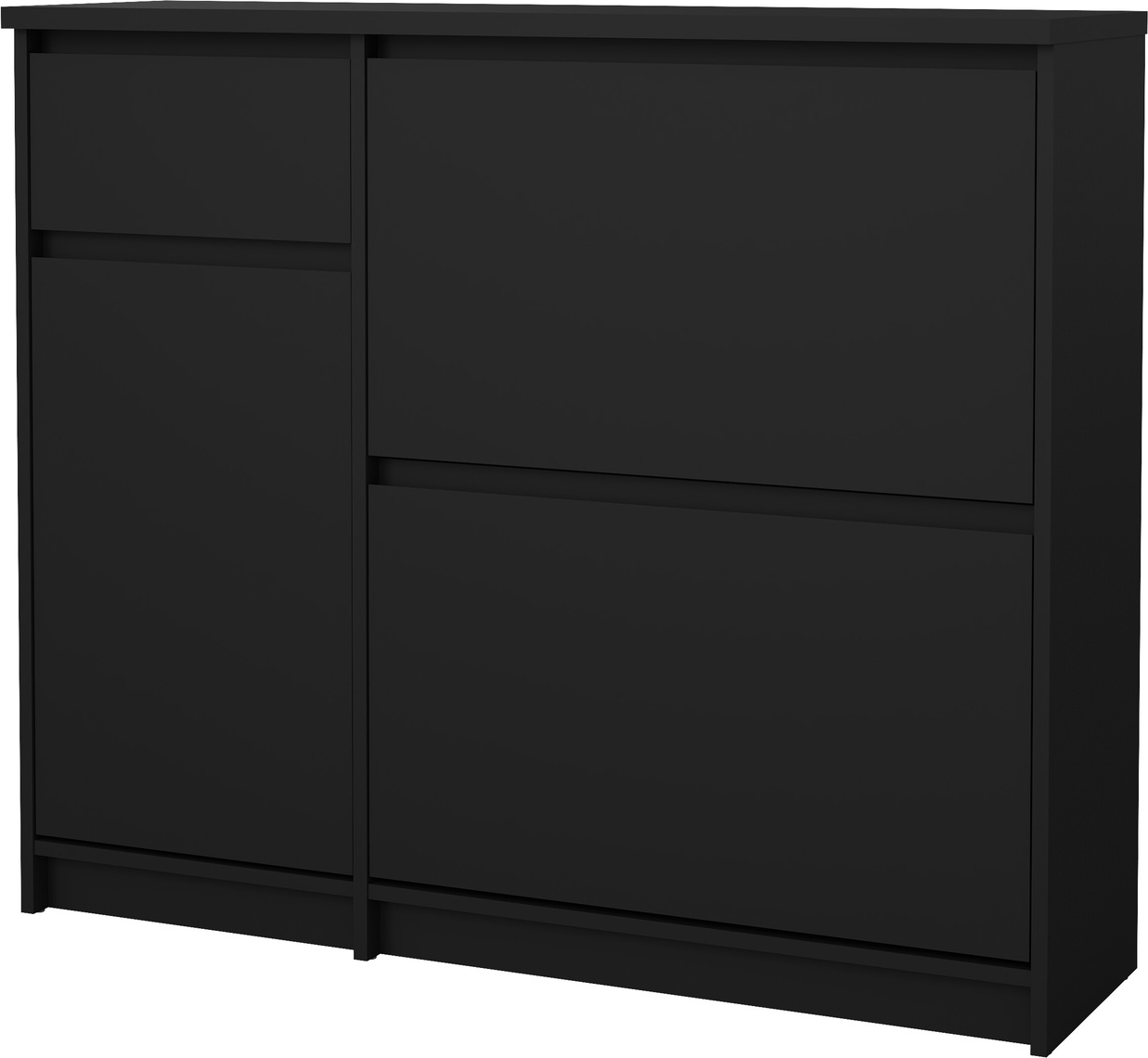 Skoskab Vesterholm Naia Vægmonteret Mat Sort B109 D31 H93 Cm Til 12 Par Sko