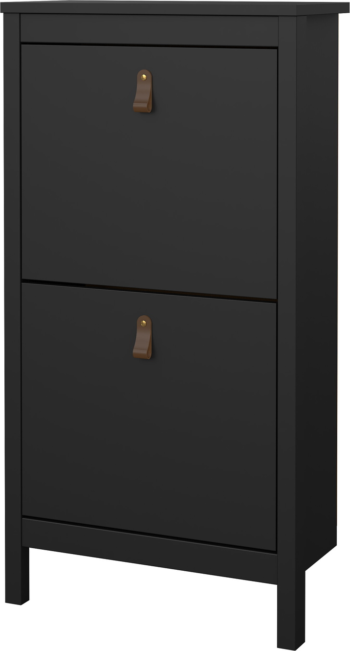 Skoskab -rums Skoreol Vesterholm Lunor Mat Sort Vægmonteret H103ã B54ã D25 Cm Fsc