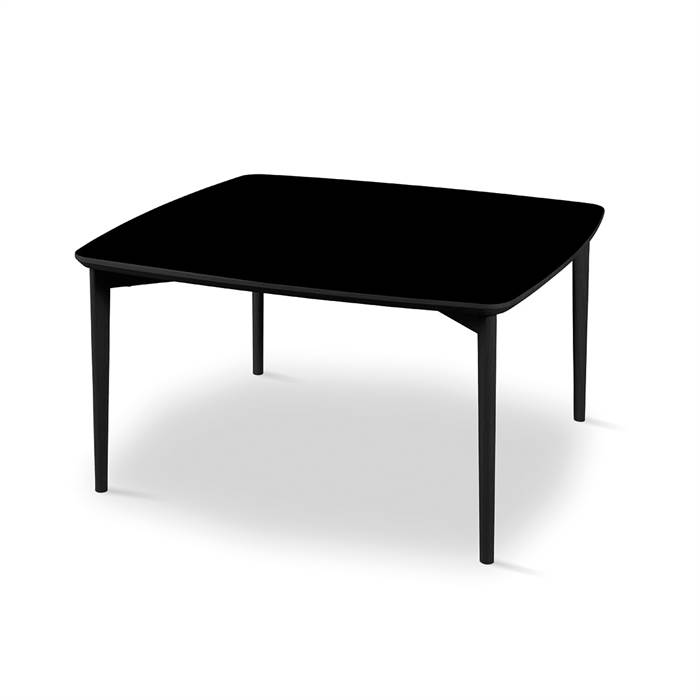Skovby Sm242   Sm265 Sofabord 99   99 Cm Bordplade: Sort Nano-laminat  : Erling Christensen Møbler