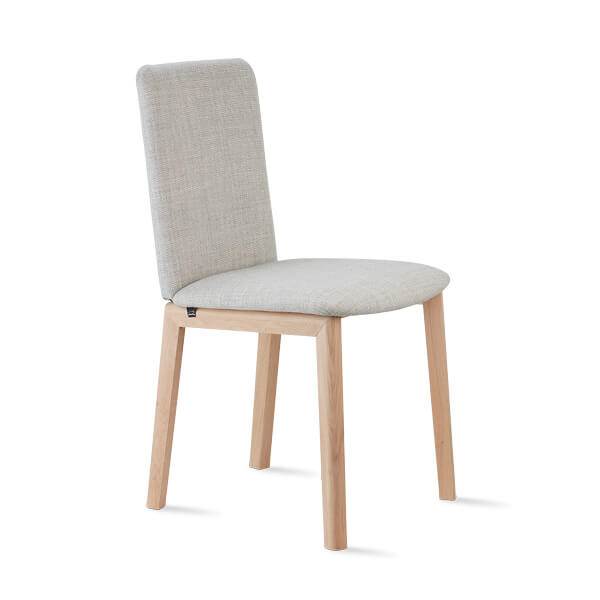 Skovby Sm47 Spisebordsstol Massiv Hvidolieret Eg Sort Cc Læder