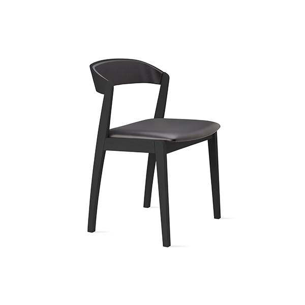 Skovby Sm826 Spisebordsstol Sort Eg   Sort  Quot 100 Quot  Læder  : Erling Christensen Møbler