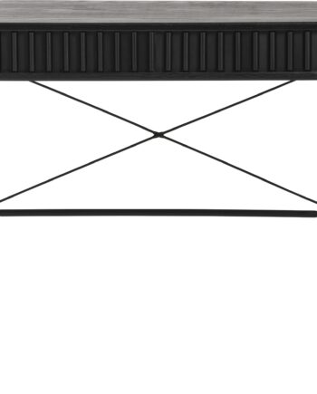 Skrivebord Nordique Design Siena   Sort Egetræ Minimalistisk Kontorbord H75ã B120 Cm