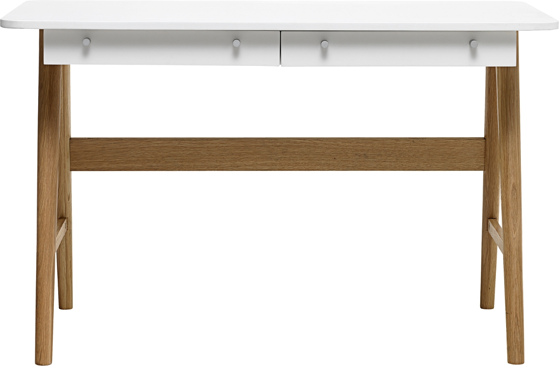 Skrivebord Nordique Design Turin 120x60 Cm Arbejdsbord Massiv Eg Mdf Natur