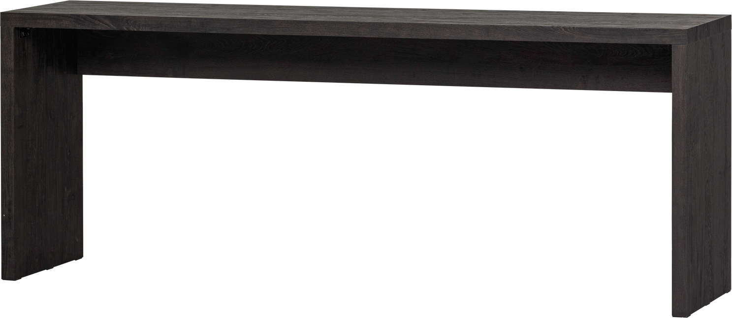 Skrivebord Sidebord Woood Maan Mørkebrun Mdf H76 B200 D45 Cm