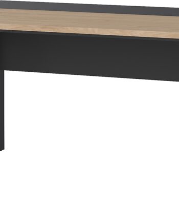 Skrivebord Vesterholm Formé Jackson Hickory Bordplade Matgrå Stel D60 Inkl  Tillægsbord Pulverlakeret Stålben