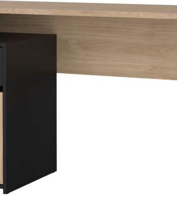 Skrivebord Vesterholm Function Plus  Jackson Hickory Matsort  B130ã D48ã H76   Cm    Skuffe     Låge