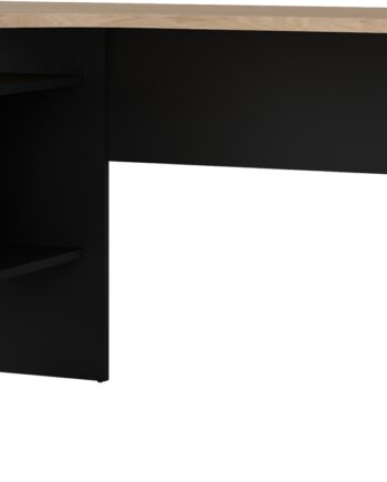 Skrivebord Vesterholm Function Plus  -formet Hjørnebord Matsort Jackson Hickory 145ã 81 Cm     Skuffer Og Hylder
