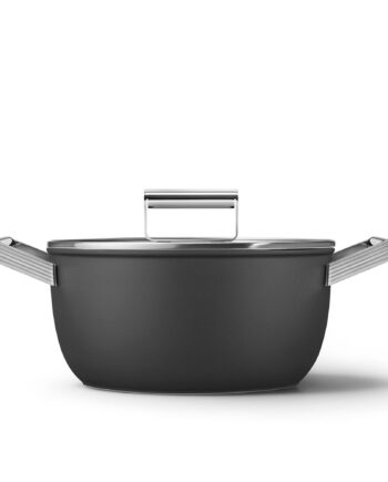 Smeg Gryde ø24 Cm     Liter Sort