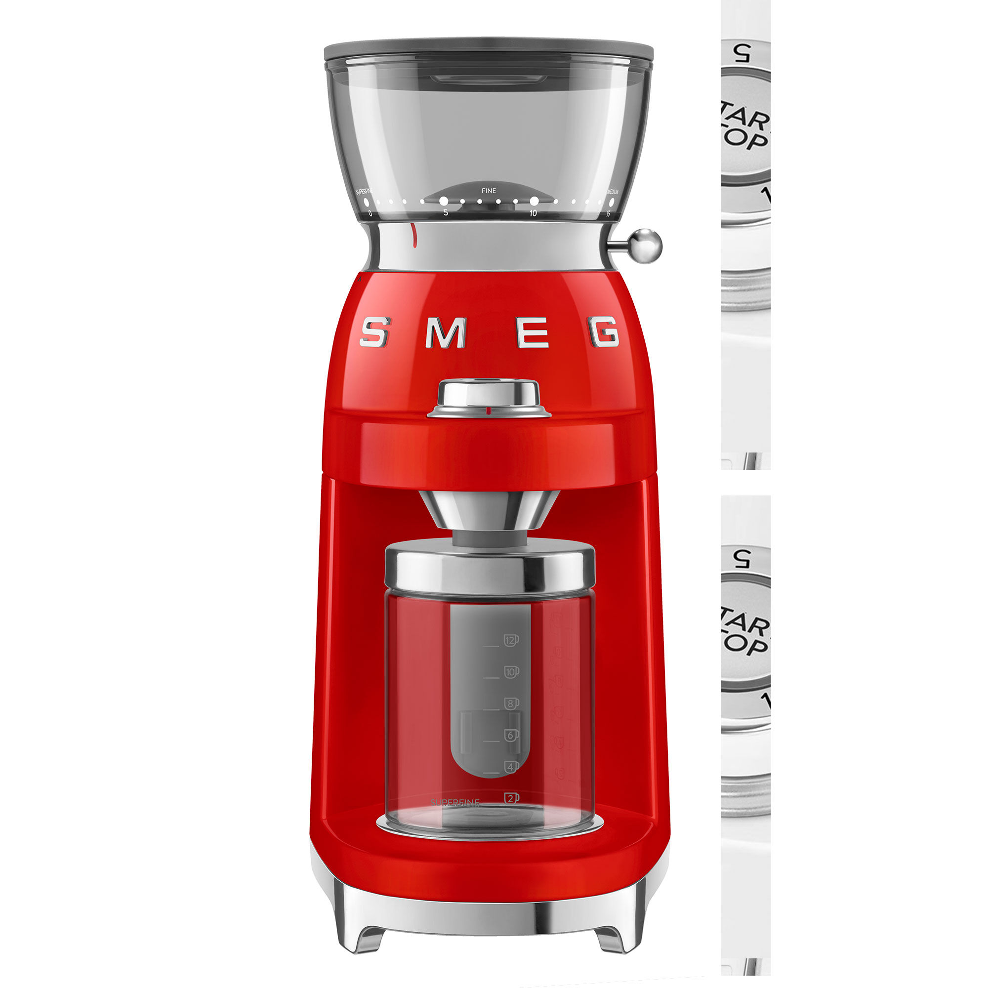 Smeg Kaffekværn Rød