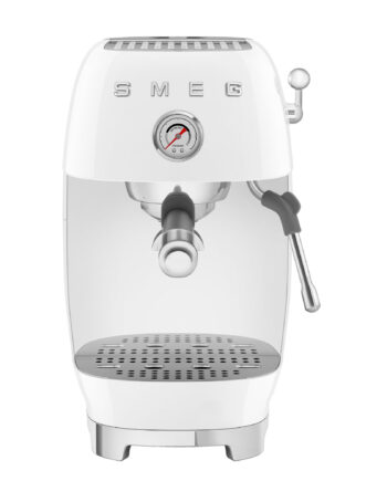 Smeg Manuel Espressomaskine Med Cold Brew   Hvid
