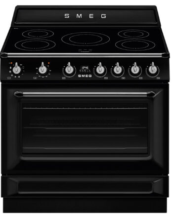 Smeg Tr90ipbl Victoria Induktionskomfur Med Pyrolyse 90 Cm  Sort
