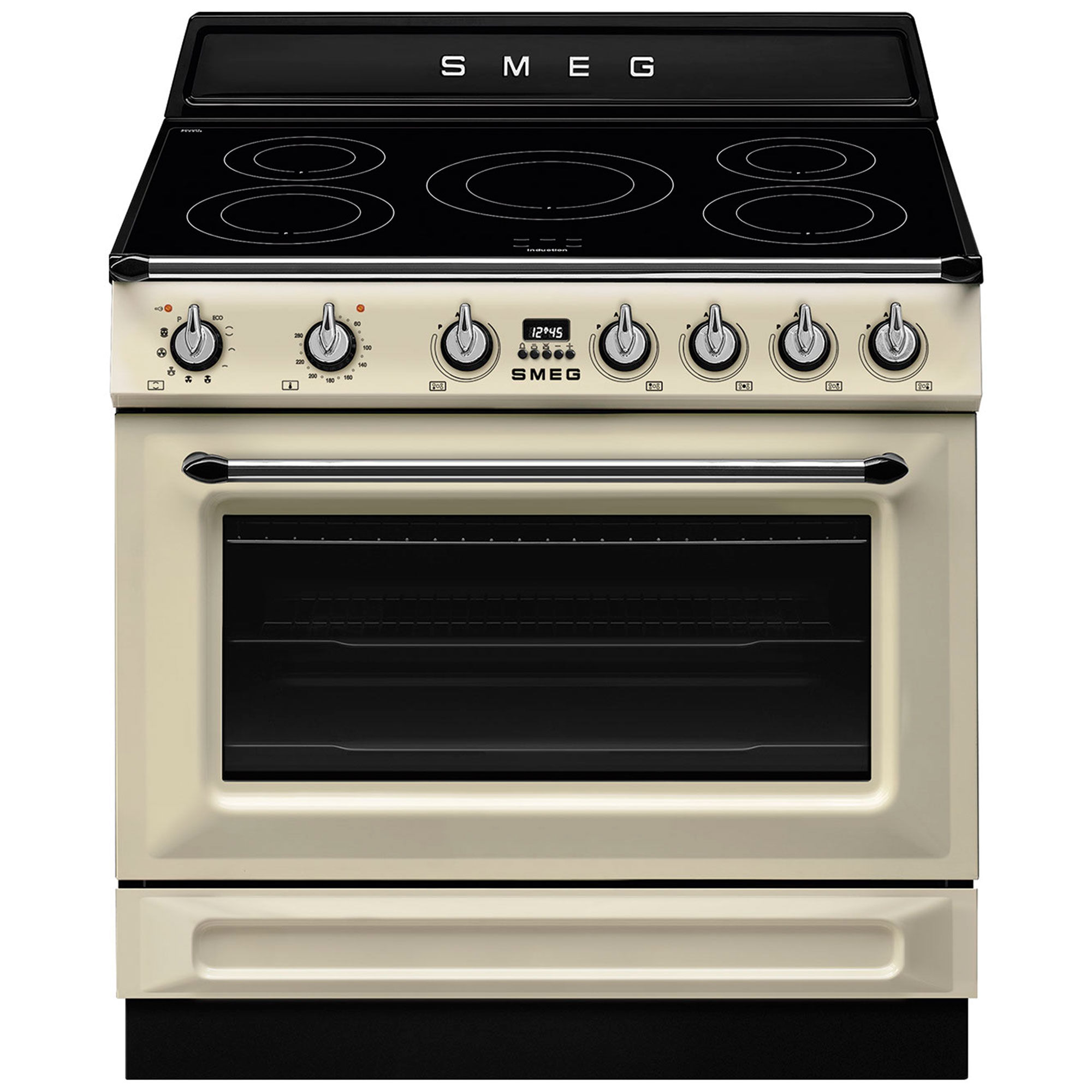 Smeg Tr90ipp Victoria Induktionskomfur Med Pyrolyse 90 Cm Creme