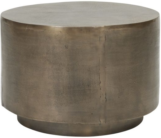 Sofabord House Doctor Rota ø50 H35 Cm Aluminium Antik Messing Kaffebord