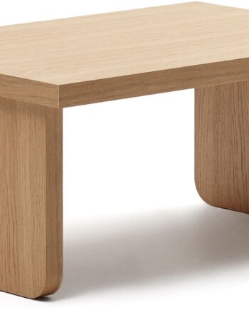 Sofabord   Kaffebord Kave Home Oaq Egetræsfinér Nordisk Rustik Fsc 89x62x41 Cm
