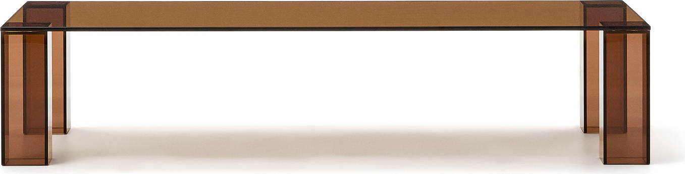 Sofabord Kave Home Adularia Brun Hærdet Glas 140ã 60ã 30 Cm