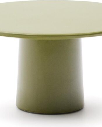 Sofabord Kave Home Albanella Rundt Beton-look  Grøn  ø85   H44 Cm