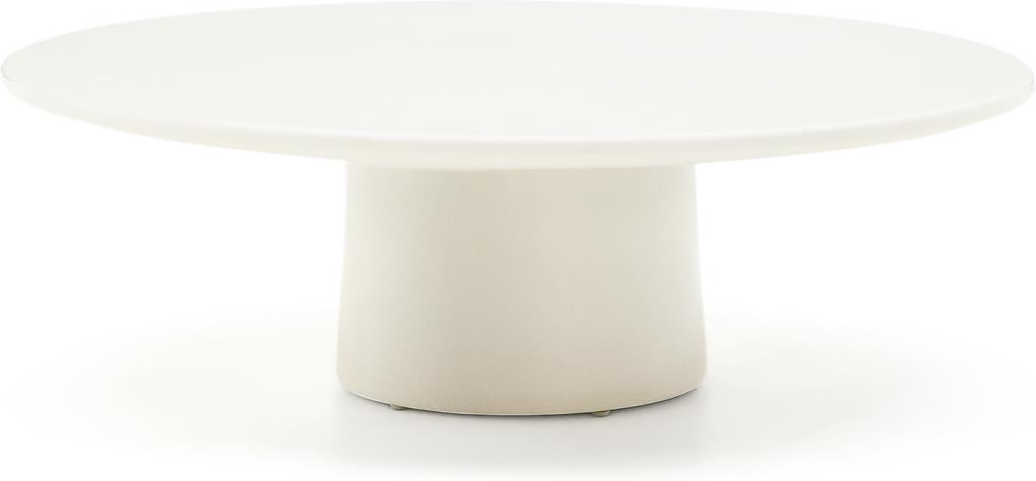 Sofabord Og Kaffebord Kave Home Albanella ø110 H35 Cm Hvid Cement