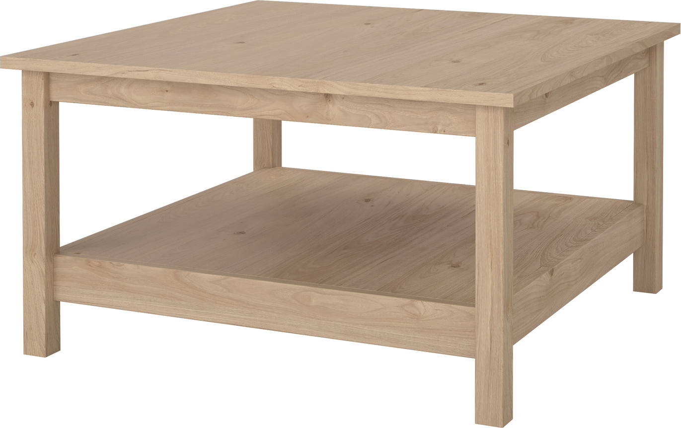 Sofabord Salonbord Vesterholm Lunor 81ã 81ã 45 Cm Jackson Hickory Fsc Spånplade Hylder
