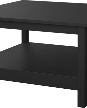 Sofabord Vesterholm Lunor   Mat Sort  81x81x45 Cm  Spånplade Mdf-ben  Fsc-certificeret