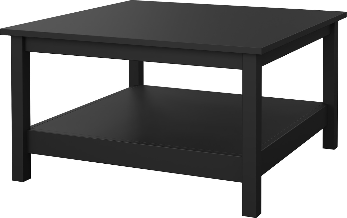 Sofabord Vesterholm Lunor Mat Sort 81x81x45 Cm Spånplade Mdf-ben Fsc-certificeret