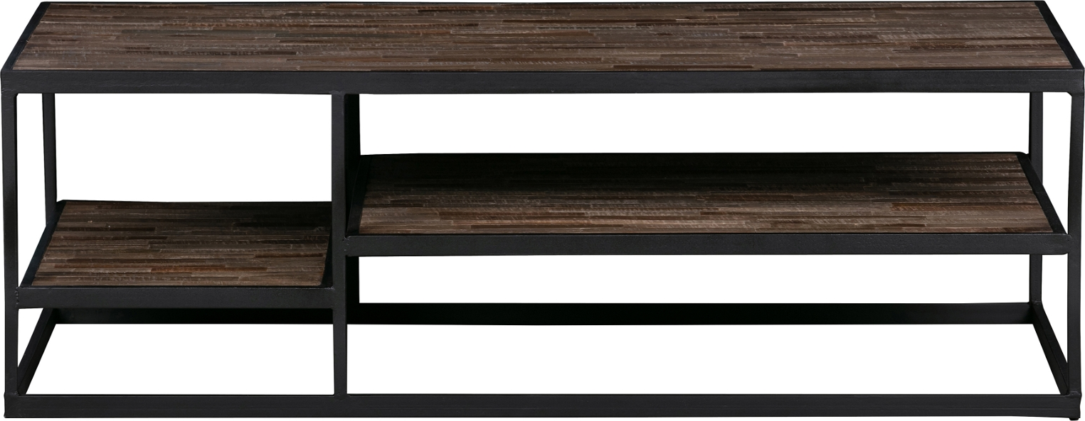 Sofabord Woood Vic Genbrugsteak Sort Jernbase 120ã 60ã 40 Cm