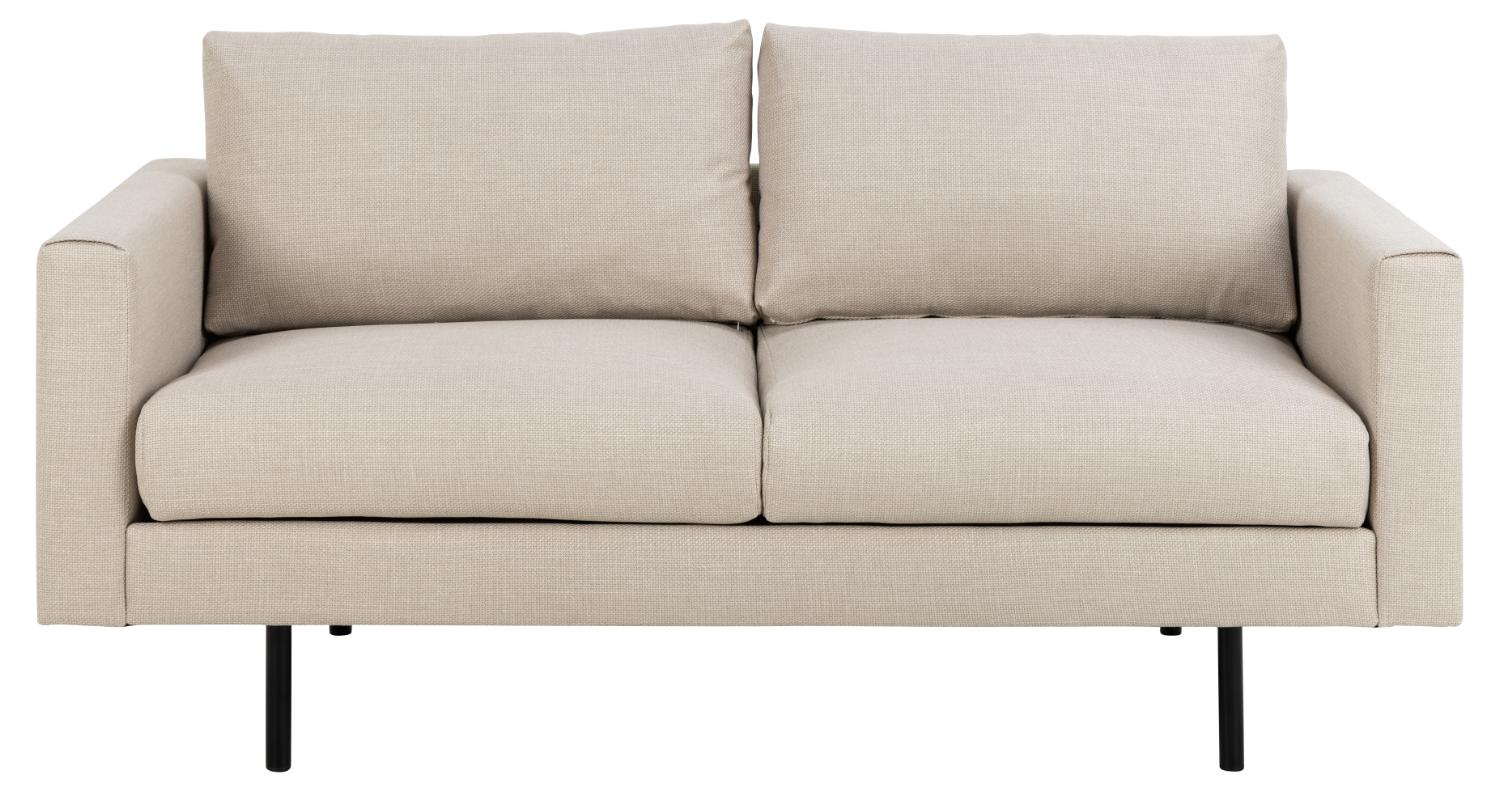 Sofakoncept Toril     Pers  Sofa Beige Stof Og Sort Metal
