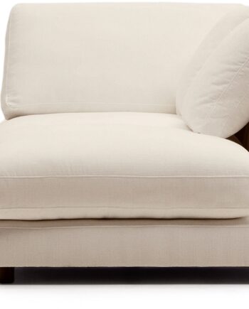 Sofamodul Kave Home Gala M1   Beige Polstret Modulsofa Chenille 62ã 105ã 193 Cm Rustik