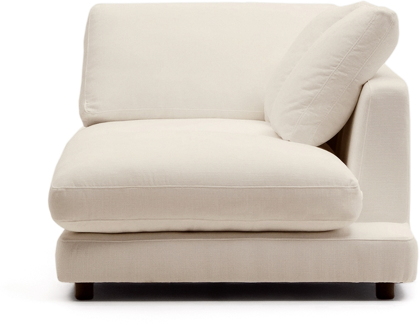 Sofamodul Kave Home Gala M1   Beige Polstret Modulsofa Chenille 62ã 105ã 193 Cm Rustik