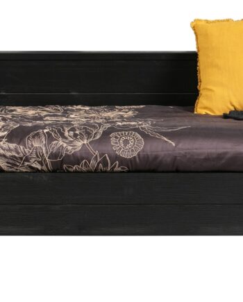 Sofaseng   Sovesofa Woood Dennis   Fsc-certificeret Fyrretræ  Lakeret Sort 219   101   73 Cm