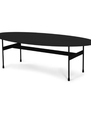 Spinder Design Mira Sofabord  Oval Sort Stål  120x39