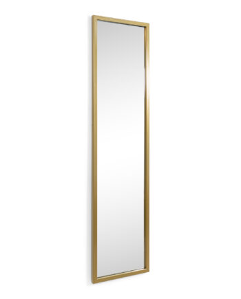 Spinder Design Senza M2 Vægspejl  Rektangulær Spejlglas Og Guld Stål  185x46