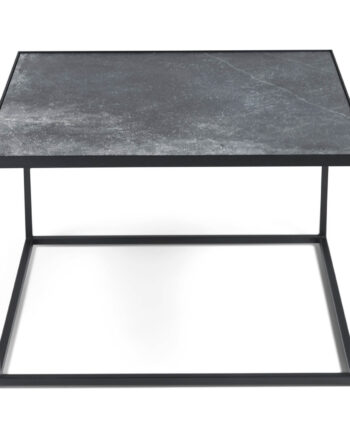 Spinder Design Tijl Sofabord Sort Keramik Og Sort Stål  60x60