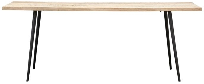 Spisebord House Doctor Club Spisestuebord Lyst Mangotræ Med Jernben 80x200 Cm Natur