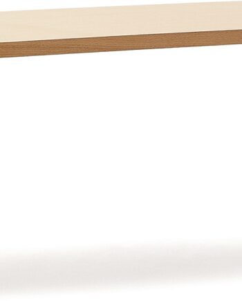 Spisebord Kave Home Nealy Ovalt 240   100 Cm Til   Personer Natur Mdf Egetræsfiner