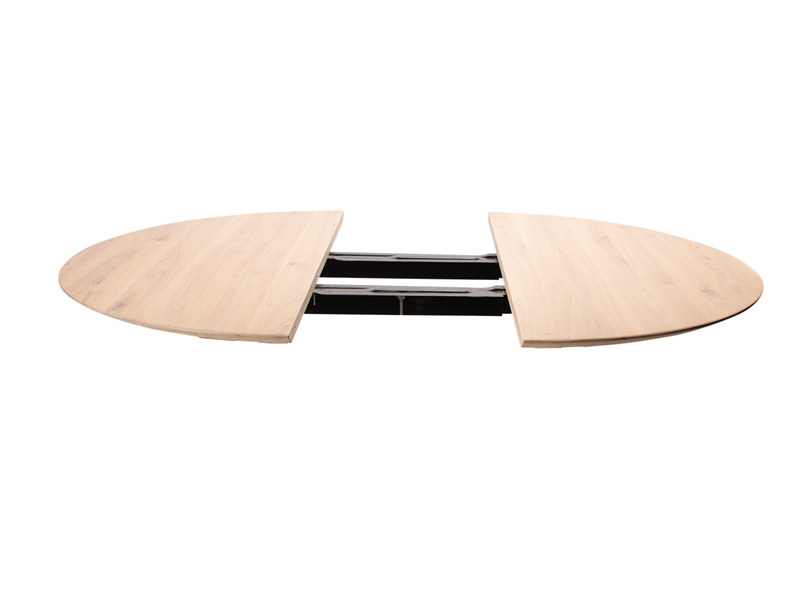 Spisebord Med Udtræk House Of Sander Miami   Hvidt Fsc-eg ø150 Cm