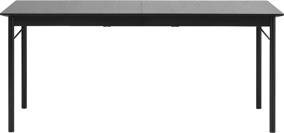Spisebord Nordique Design Savona Med Udtræk 180 230ã 95 Cm Sortmalet Egetræ