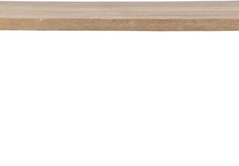 Spisebord Plankebord Woood Tablo     Kalkvasket Mangotræ Med Sorte  -ben   180x90x75 Cm