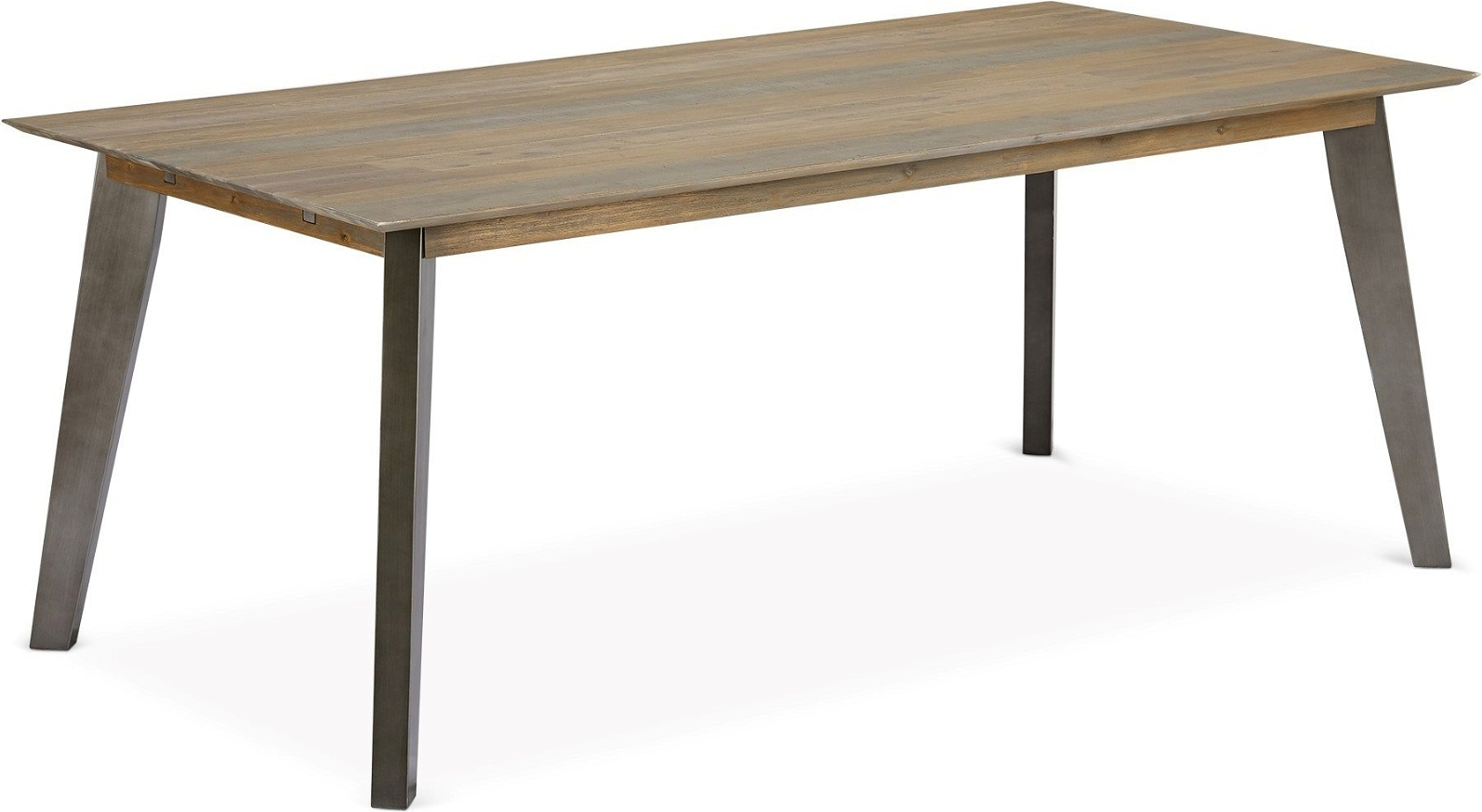 Spisebord Raymond Hallmark Derby 200ã 100 Cm Akacietræ Brun Med Metalben Og Tillægsplade